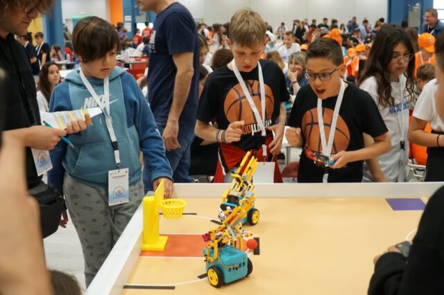 ρομποτικό μπάσκετ καλάθι tpbot microbit makecode elecfreacks