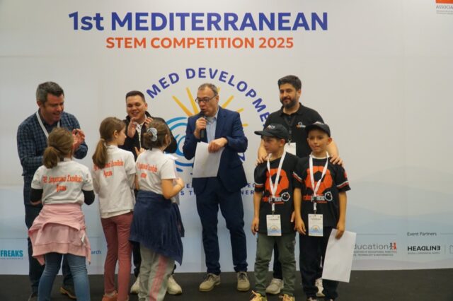 first mediterranean stem competition soccer football quarter final 1 st place 2nd place 3rd place robots coding kids lego wedo scratch microbit play learn fun robot robotics robomatheia